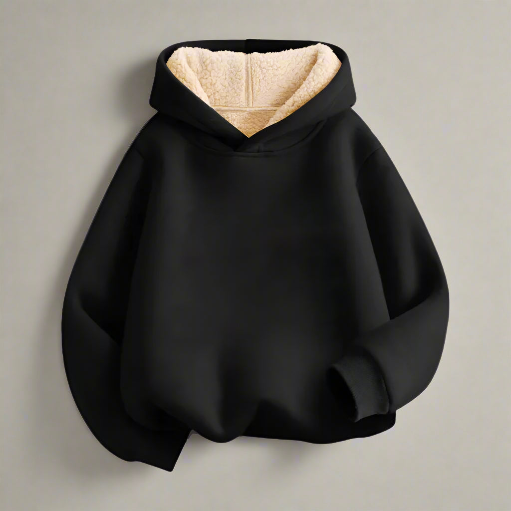 image_899_1759261831855-12366688-14679618-6347357_2 MiniFashion– Comfortabel&Los– Casual hoodie Zwart / 160 (11–12 jaar) | Educatief Speelgoed - Afbeelding 1