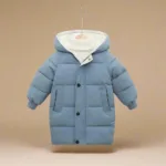 CuddleCoat– Knus&Beschermend– Katoenen Winterjas Blauw / 140 (7 jaar / 66 cm / 92 cm) | Educatief Speelgoed