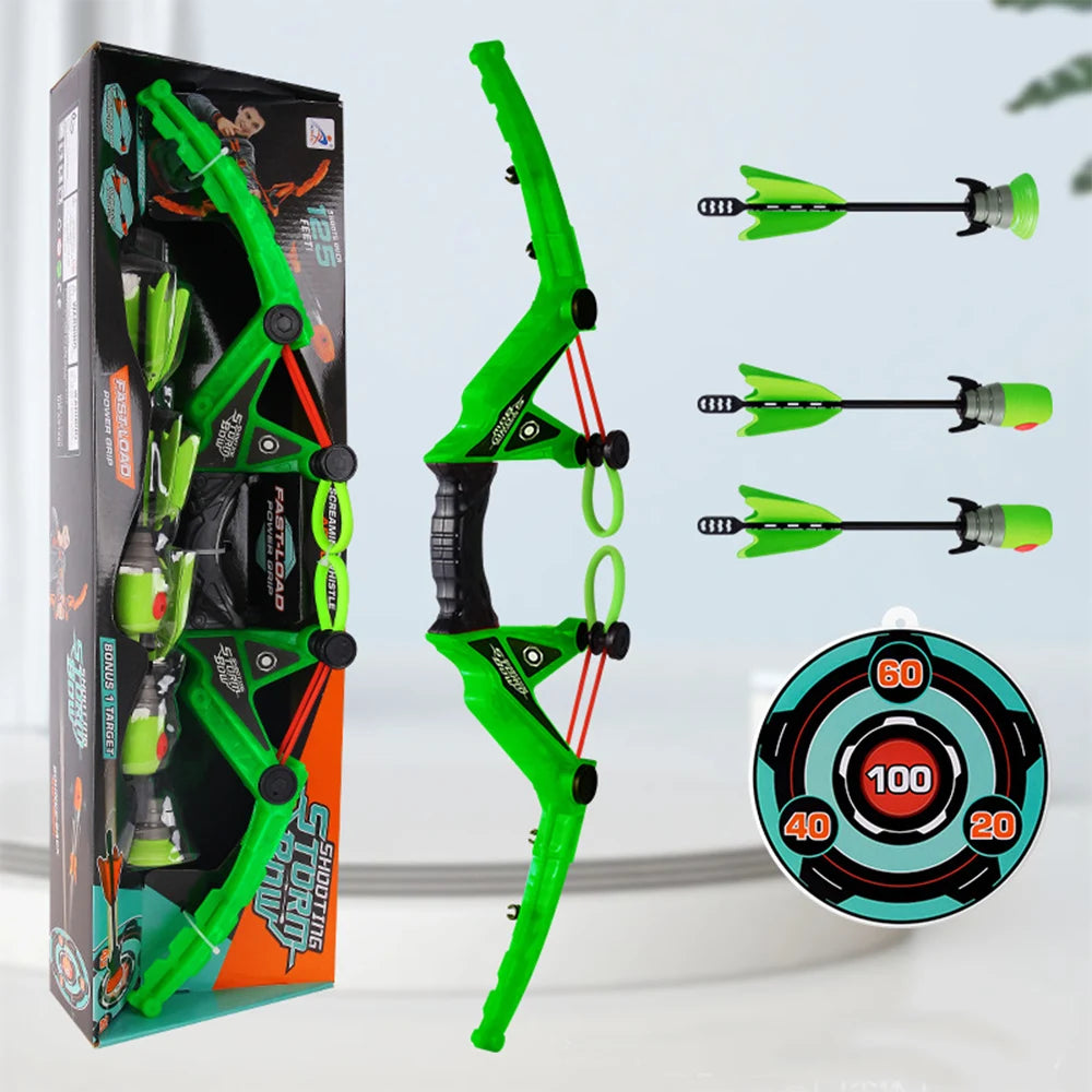 image_916_1756831971657-61769707-94806483-34391486_0 ArrowFun– Spelen&Leren– Boogschiet Set voor Kids Groen / Groot | Educatief Speelgoed - Afbeelding 1