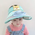 Mini Fashion™ - Houd Het Hoofd Koel - Ventilator Hoed Lichtblauw / 50-54cm (3-12 Jaar) | Educatief Speelgoed