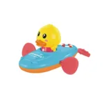 Little Duck Swim™ – Spetterpret Badvriendje – Roeiende badeend Blauw | Educatief Speelgoed