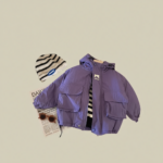 LiloWear– Winddicht&Waterafstotend– Kinder Windjas met Capuchon Paars / 90 (18-24 maanden) | Educatief Speelgoed