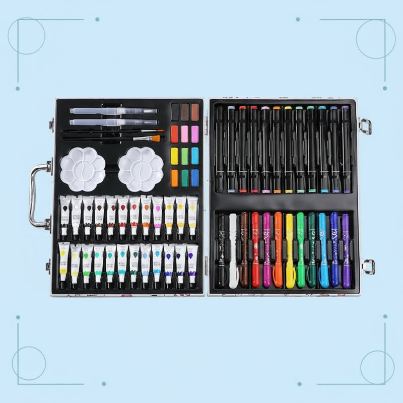 image_980_1761831731199-2003267-36900226-10798335_4 TinyArtist– Speels&Creatief– Teken- en Verfdoos 66pcs | Educatief Speelgoed - Afbeelding 1