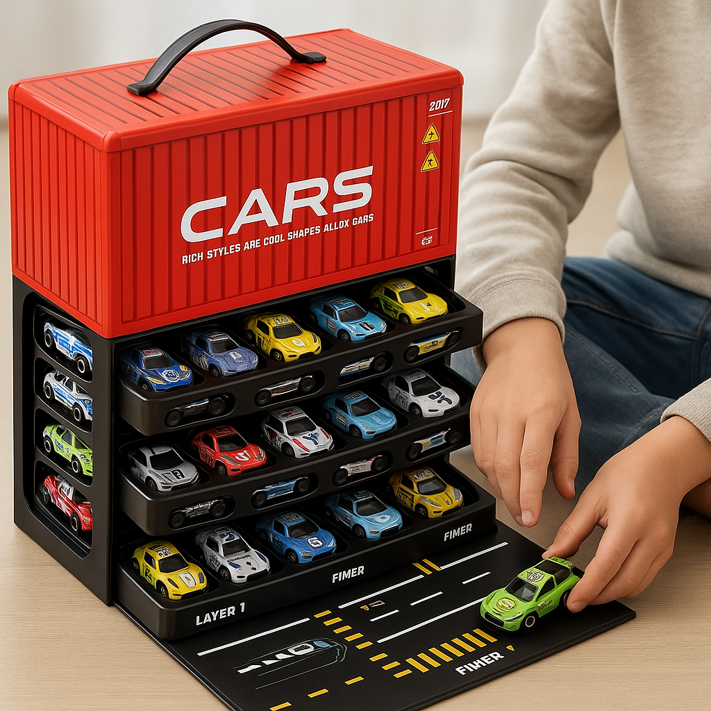 in-action-1750855715431 Speed Wheels™ - Supersnel&Stoer - 48 Race Auto's | Educatief Speelgoed - Afbeelding 1