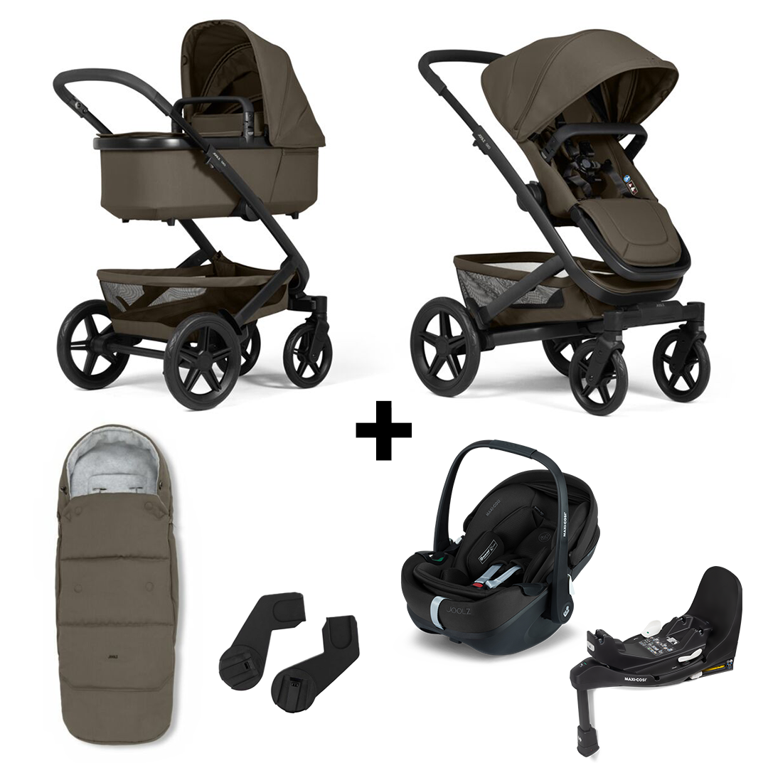 Kinderwagen Joolz Geo³ Hazel Brown Special Edition + Autostoel Joolz x Maxi-Cosi Kinderwagen Joolz Geo³ Hazel Brown Special Edition + Autostoel Joolz x Maxi-Cosi, Slide Tech Base&Accessoires - Afbeelding 1