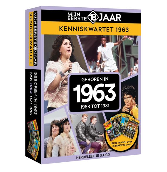 Mijn eerste 18 jaar: Kenniskwartet 1963 tot 1981 - Tucker's Fun Factory Kaartspel