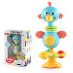 Soothing Rattle Toy™ - Sensorisch Baby Speelgoed met zuignap Blauwe Vogel Ballen | Educatief Speelgoed