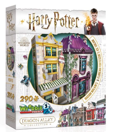 Harry Potter Madam Malkin's & Florean Fortescue's Ice Cream (290) - Wrebbit  3d Puzzel - Afbeelding 1