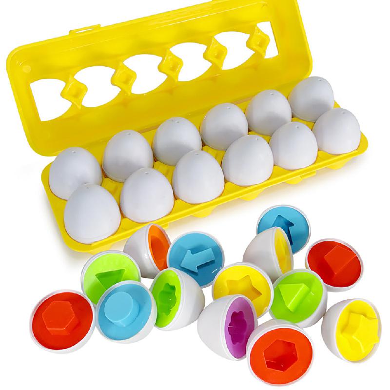 mainimage112Pces-Eieren-Onderwijs-Leren-Speelgoed-Gemengde-Vorm-Wise-Pretend-Puzzel-Smart-Eieren-Baby-Ei-Learning-Puzzels Egg Puzzle™ - Hersenkraker voor Kinderen - Creatieve eierdoos Eierdoos | Educatief Speelgoed - Afbeelding 1