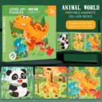 Magnetic Puzzle Book™ – Dierenvriendjes Plezier – Magnetisch Puzzel Boek Dieren | Educatief Speelgoed