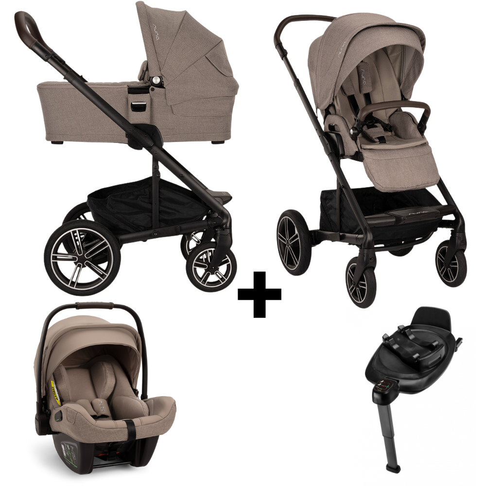 Kinderwagen Nuna MIXX Next Cedar + Autostoel Nuna PIPA Next Cedar&Base Nuna 360 System + GRATIS Winterset Kinderwagen Nuna MIXX Next Cedar + Autostoel Nuna PIPA Next Cedar&Base Nuna 360 System + GRATIS Winterset - Afbeelding 1