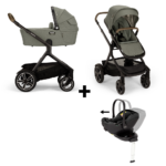 Kinderwagen Nuna DEMI Next Pine + Autostoel Joy Glide 360°&Base + GRATIS Winterset