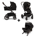 Kinderwagen Nuna MIXX Next Caviar Chocolate + Autostoel Nuna Pipa Urbn + GRATIS Winterset