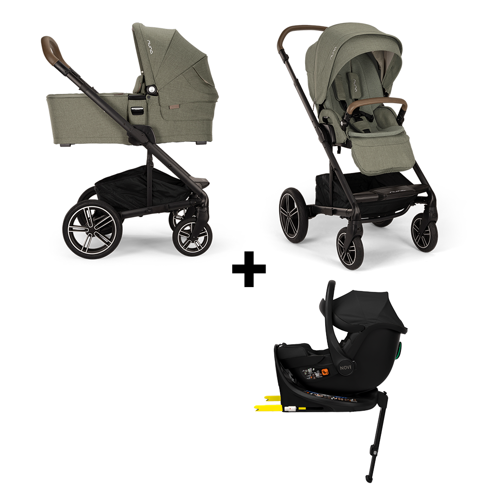 Set | Kinderwagen Nuna MIXX Next Pine Incl. Autostoel Novi Baby Jacky Pro I-Size&360 Base + GRATIS Winterset Set | Kinderwagen Nuna MIXX Next Pine Incl. Autostoel Novi Baby Jacky Pro I-Size&360 Base + GRATIS Winterset - Afbeelding 1