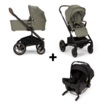 Kinderwagen Nuna MIXX Next Pine + Autostoel Nuna Pipa Urbn + GRATIS Winterset