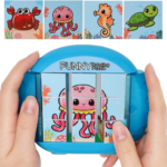 Twisty Puzzle™ - Eindeloos Puzzelplezier - Draaipuzzel Oceaan Wereld 9 vlakjes | Educatief Speelgoed