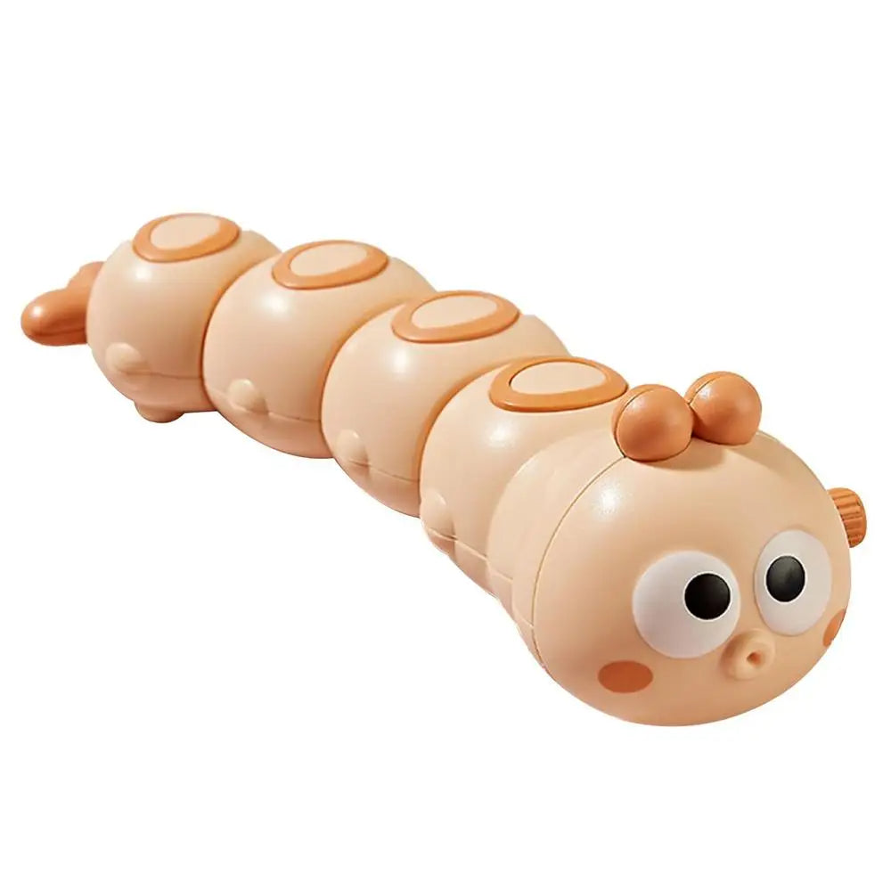 orange_a4032155-6221-4da4-b24d-e592d9337b39 Crawling Caterpillar™ - Wiebelen met de Rupsmobiel - Opwindbare Rups Oranje | Educatief Speelgoed - Afbeelding 1