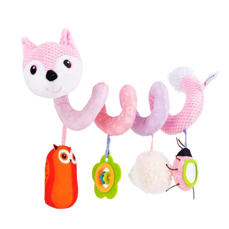 pink_fox_679 Baby Spiral Toy™ - Autostoel&Kinderwagen Speelgoed Roze Vos | Educatief Speelgoed - Afbeelding 1