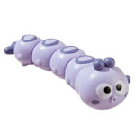Crawling Caterpillar™ - Wiebelen met de Rupsmobiel - Opwindbare Rups Paars | Educatief Speelgoed