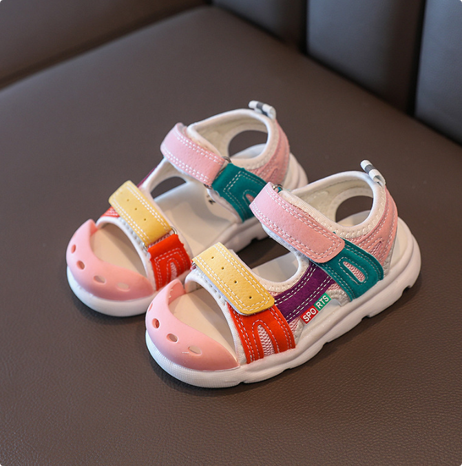 qq_1751264872091 Mini Fashion™ - Zomerse Zandavonturen - Kindersandalen Roze B / 28 (4 - 4.5 jaar) | Educatief Speelgoed - Afbeelding 1