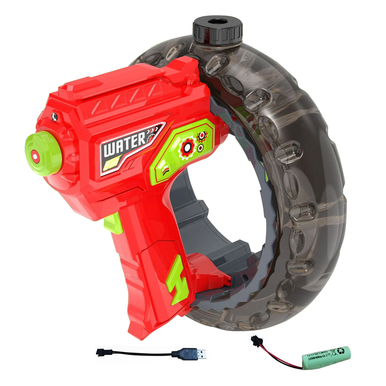 rood_7ac87d54-5abc-4067-875a-7786079e9110 Water Blaster Pro™ – Licht&Spetterpret - Water Pistool Rood | Educatief Speelgoed - Afbeelding 1