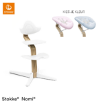 Kinderstoel Stokke® Nomi White/Oak met Newbornset