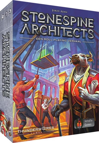 Stonespine Architects + mini expansion 'Altaren en Fonteinen' - Intrafin Games Kaartspel Stonespine Architects + mini expansion 'Altaren en Fonteinen' - Intrafin Games Kaartspel - Afbeelding 1