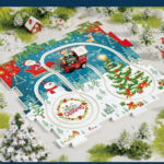 DIY Xmas Train Track™ - Bouw je eigen kerstwonderland - Kerst Trein puzzel 5 stukken | Educatief Speelgoed