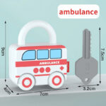 Puzzle Locks™ – Speel&Leer– Montessori Speelgoed Ambulance | Educatief Speelgoed