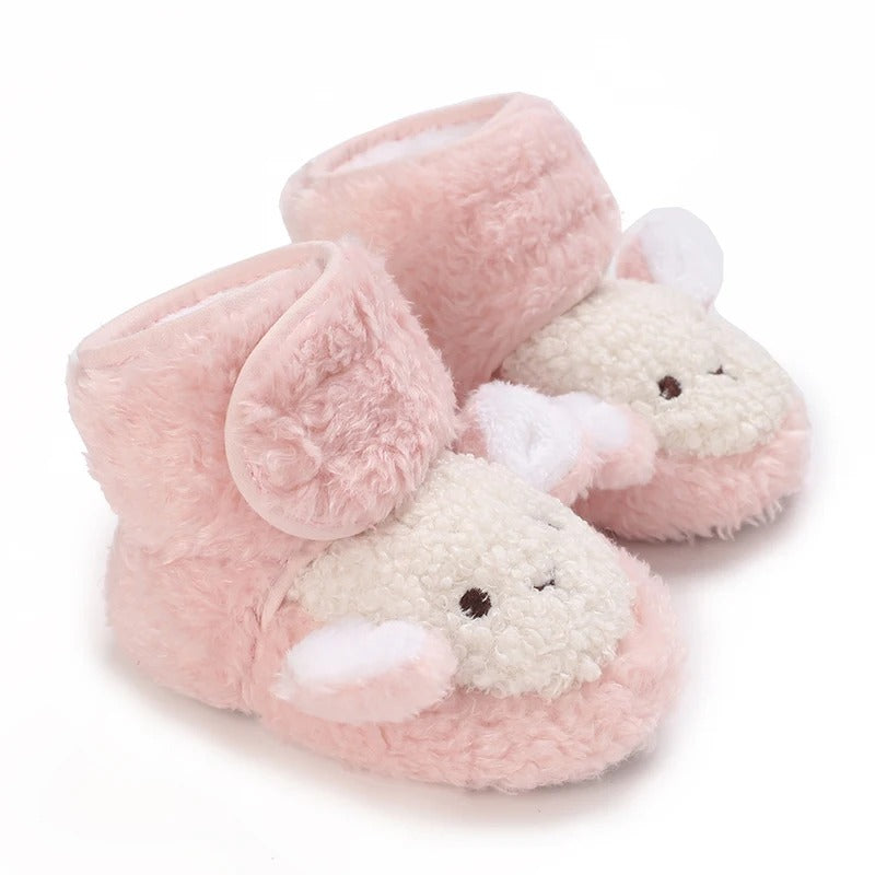 variant-image-4_e5200acf-a28d-4398-8b36-b30c594cb89e Mini Fashion™ - Warm&Comfort - Dieren Schoentjes Roze - Schaap / 17 (6-12 maanden) | Educatief Speelgoed - Afbeelding 1