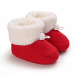 Mini Fashion™ - Warm&Zacht -  Kinder Winterlaarzen Rood / 16 (0-6 maanden) | Educatief Speelgoed
