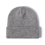 Mini Fashion™ - Eigen lettertype - Gepersonaliseerde Beanie Muts Grijs / 3 / L (5-65+ jaar) | Educatief Speelgoed