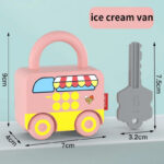 Puzzle Locks™ – Speel&Leer– Montessori Speelgoed Ijswagen | Educatief Speelgoed