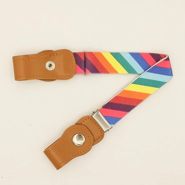 variant-image-6_0bdf4d2c-0737-4437-872e-510850d025a9 Mini Fashion™ - Past Altijd - Elastische Riem voor Kinderen Regenboog - Breed / 40-65cm (1-12 jaar) | Educatief Speelgoed - Afbeelding 1