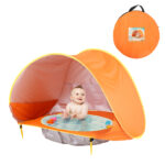 BabyShade™ | Schaduw voor de zonnige dagen - Pop-up zonnescherm Oranje | Educatief Speelgoed