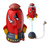 Flying Water Rocket™ - Spetterend avontuur - Watersproeier raket Rood - incl. GRATIS tuinslang (3 mtr) | Educatief Speelgoed