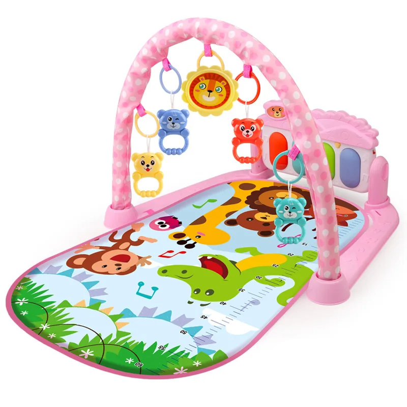vinian_116_64 Musical Arch™ – Klanken&Kleuren– Baby Gym Dieren Roze | Educatief Speelgoed - Afbeelding 1