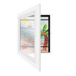 Magnetic Frame™ - Toon je creaties - Kunstlijst A4 / Wit hout | Educatief Speelgoed