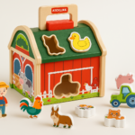 Farm Sort™ – Kleur&Vormplezier– Houten Boerderij Sorteerspel | Educatief Speelgoed