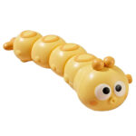 Crawling Caterpillar™ - Wiebelen met de Rupsmobiel - Opwindbare Rups Geel | Educatief Speelgoed