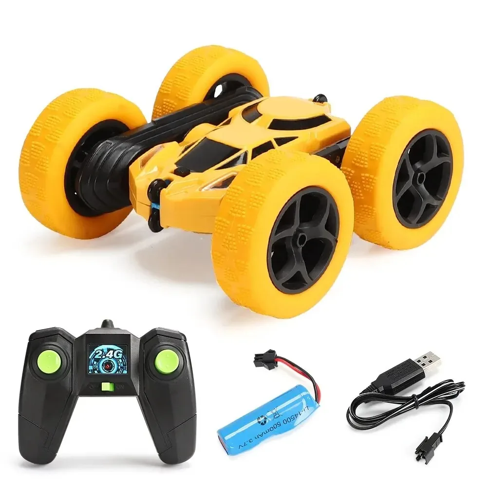 yellow_946de2c6-19bf-4b68-806f-70e59071ba1b Flip Xtreme Auto™ – Rollen en Racen – RC Stuntauto Geel | Educatief Speelgoed - Afbeelding 1