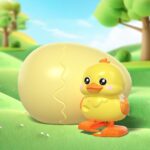 BouncyBeast– Schattig&Interactief– Pop-out Dieren Ei Kuiken | Educatief Speelgoed
