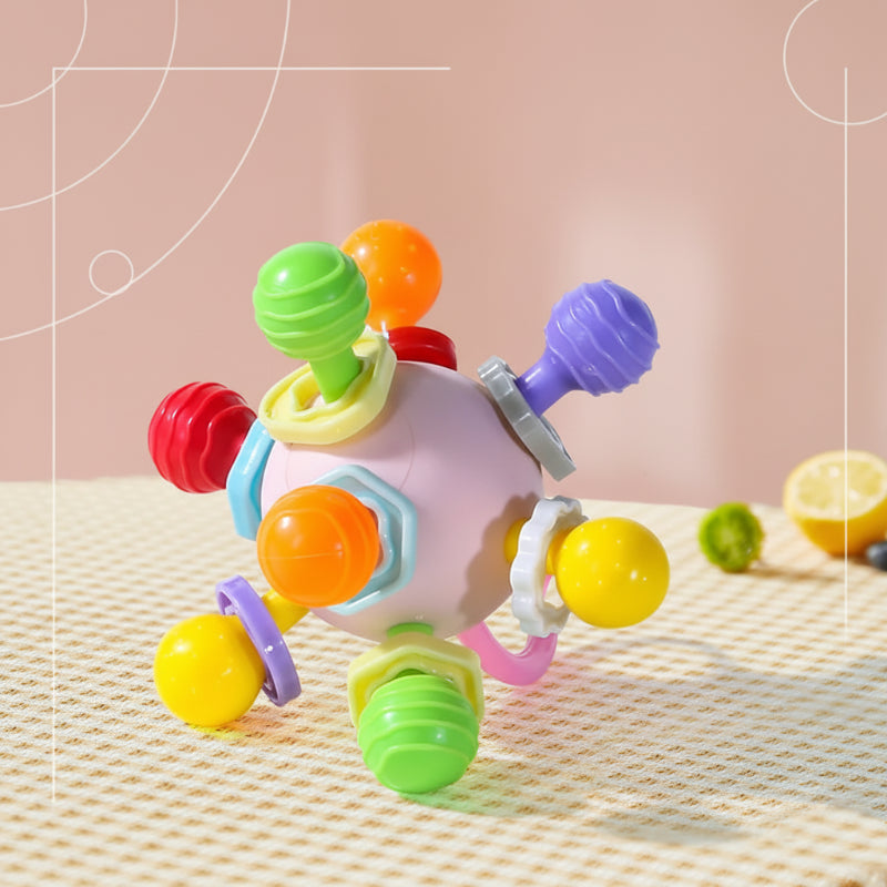 2_3a98e21b-399b-439b-91f3-3a718a37f266 CalmChew | Zacht&Veilig– 3-in-1 Siliconen Bijtring Multikleur | Educatief Speelgoed - Afbeelding 1