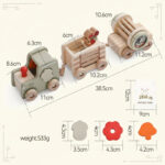 TrainCount–  Klassiek&Educatief– Houten Montessori Trein Vormen Trein | Educatief Speelgoed