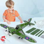 RaceBuilder– Cool&Creatief– Multi-Shape Bouwkit Vliegtuig | Educatief Speelgoed