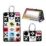 LittleMirror– Educatief&Leuk– Baby Sensorisch Speelgoed Oranje | Educatief Speelgoed