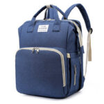 Travel Bag™ - Multifunctionele luiertas - Baby Rugzak Donkerblauw | Educatief Speelgoed