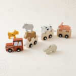 TrainCount–  Klassiek&Educatief– Houten Montessori Trein Dierentrein | Educatief Speelgoed
