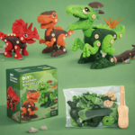JurassicDrill– Cool&Speels– Dino DIY Set Groene Blaze Dino Bouwset | Educatief Speelgoed