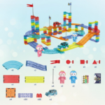 SmartTrack– Bouw&Speel– Magnetische Creatieve wegen 154 stuks | Educatief Speelgoed